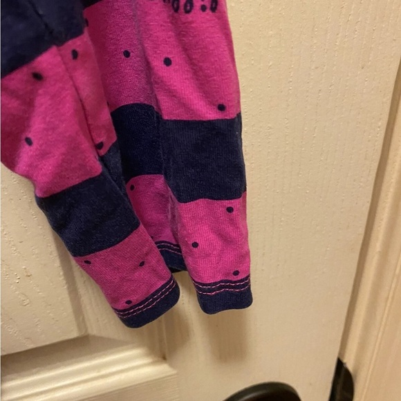 Lilly Pulitzer Scoop Neck Evelyn Dress Pink & Navy Stripes w/ Polka Dots Sz S - Picture 15 of 15